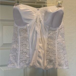 Dominique Colette Lace Corset Bridal Longline Bra White 38DD